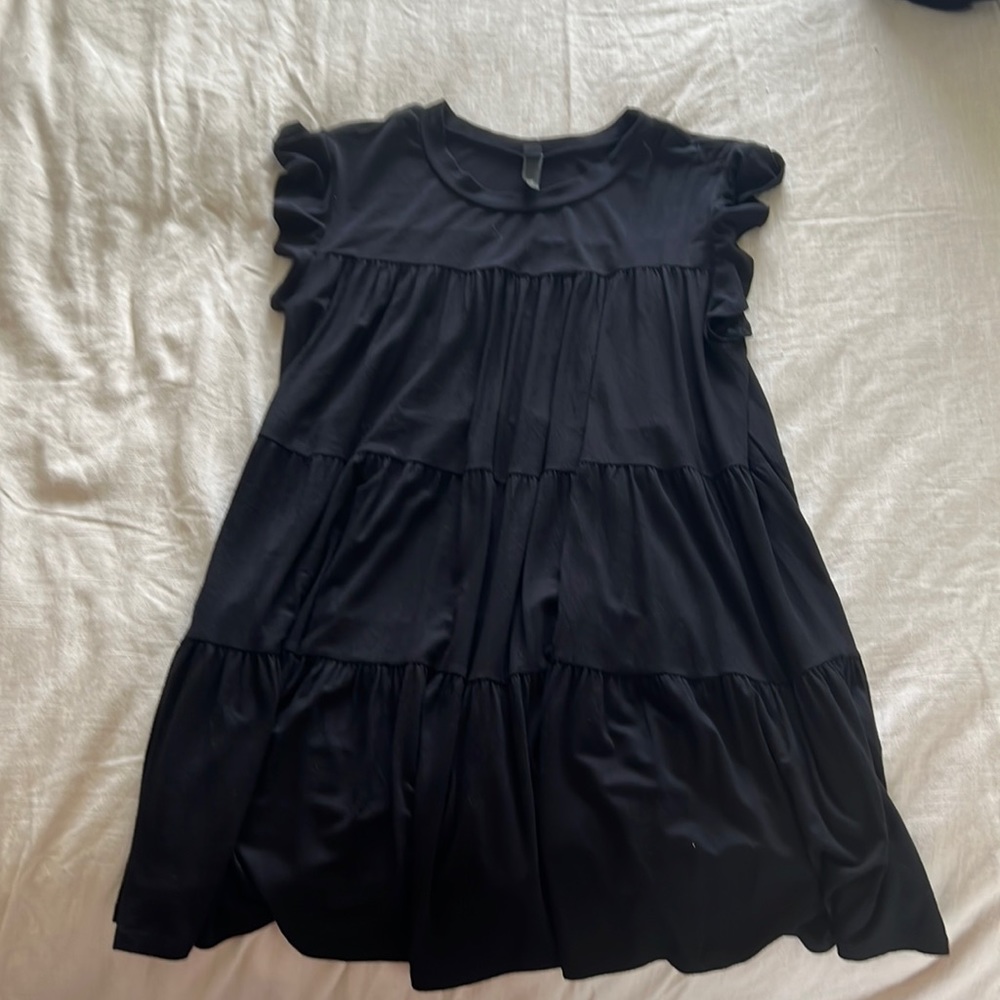Black babydoll dress